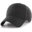 sort-curved-snapback-kasket-med-sort-logo-fra-chicago-white-sox-mlb-mvp-fra-47-brand