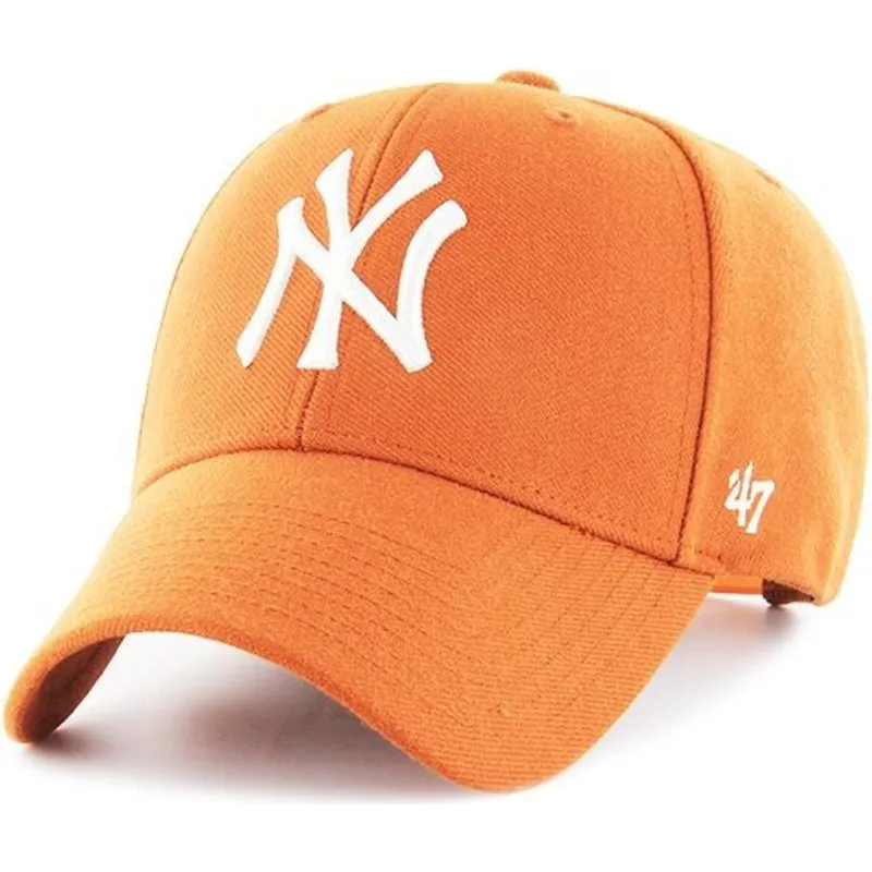 kasketter-buet-orange-snapback-fra-new-york-yankees-mlb-af-47-brand kasketter-buet-orange-snapback-fra-new-york-yankees-mlb-af-47-brand