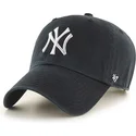 sort-buet-cap-med-solvlogo-fra-new-york-yankees-mlb-clean-up-metallic-fra-47-brand