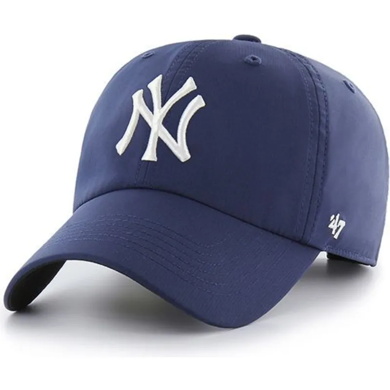 kasketter-buet-marinebla-justerbar-rem-fra-new-york-yankees-mlb-af-47-brand