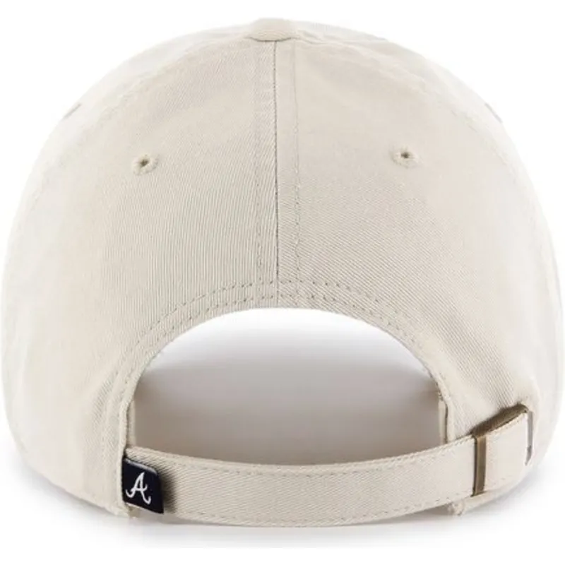 kasketter-buet-creme-justerbar-rem-fra-atlanta-braves-mlb-af-47-brand