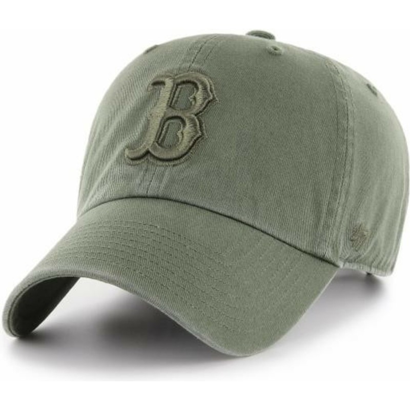 47-brand-curved-brim-green-logo-boston-red-sox-clean-up-green-cap