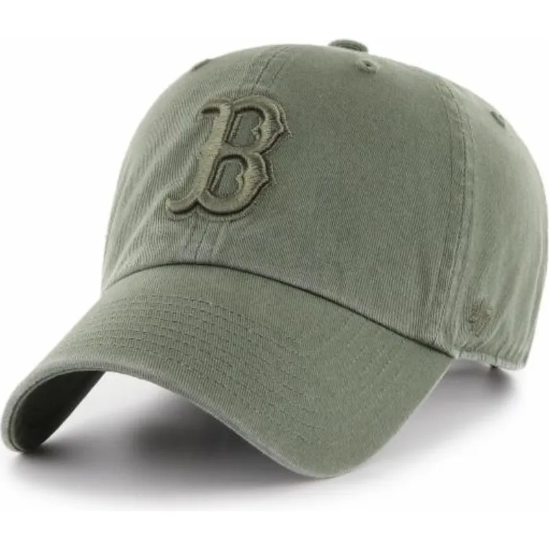 kasketter-buet-gron-justerbar-rem-fra-boston-red-sox-mlb-af-47-brand