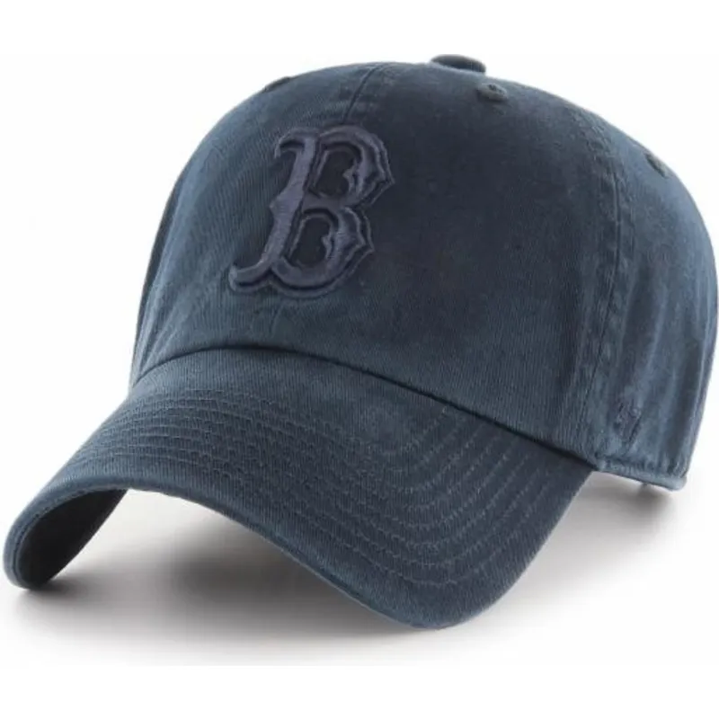 kasketter-buet-marinebla-justerbar-rem-fra-boston-red-sox-mlb-af-47-brand