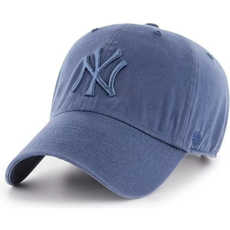 kasketter-buet-bla-justerbar-rem-fra-new-york-yankees-mlb-af-47-brand