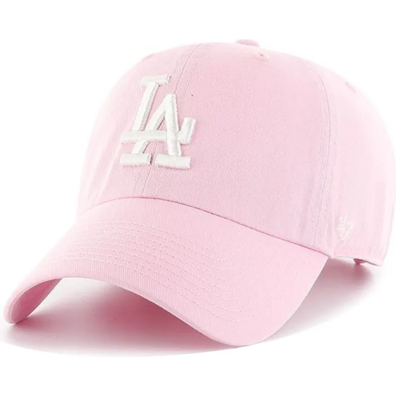 kasketter-buet-rosa-justerbar-rem-fra-los-angeles-dodgers-mlb-af-47-brand