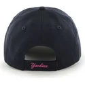 kasketter-buet-marinebla-justerbar-rem-rosa-fra-new-york-yankees-mlb-af-47-brand