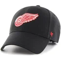 sort-buet-kasket-med-rodt-logo-fra-detroit-red-wings-nhl-mvp-fra-47-brand