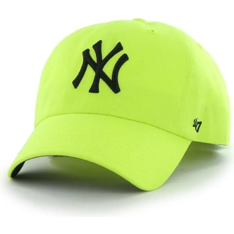 kasketter-buet-gul-justerbar-rem-fra-new-york-yankees-mlb-af-47-brand