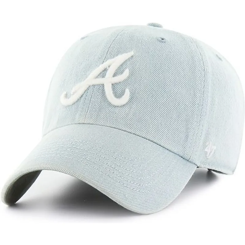 kasketter-buet-bla-justerbar-rem-claro-fra-atlanta-braves-mlb-af-47-brand kasketter-buet-bla-justerbar-rem-claro-fra-atlanta-braves-mlb-af-47-brand
