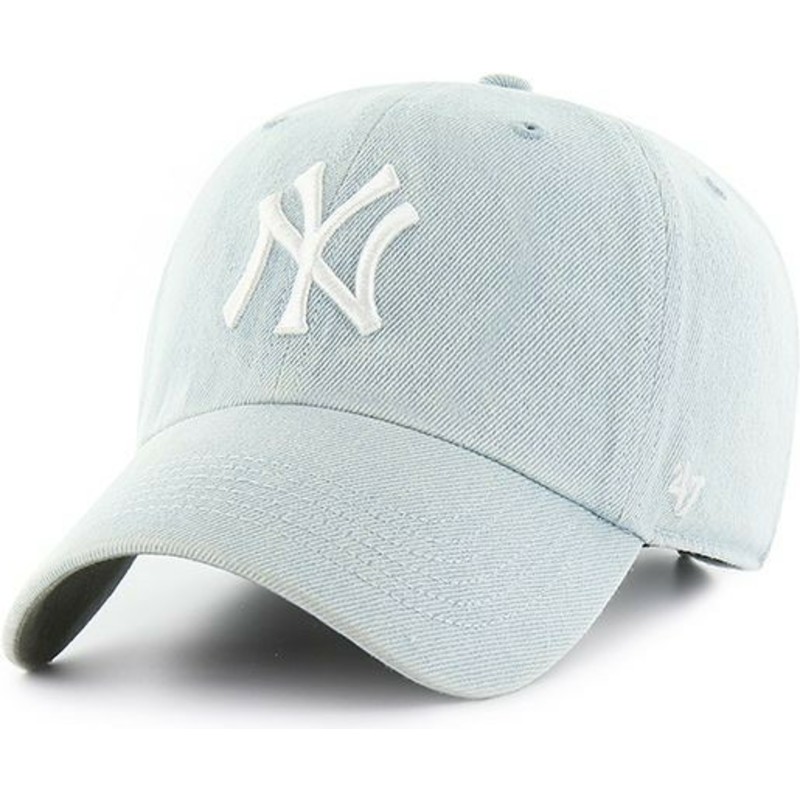47-brand-curved-brim-new-york-yankees-mlb-clean-up-meadowood-light-blue-cap