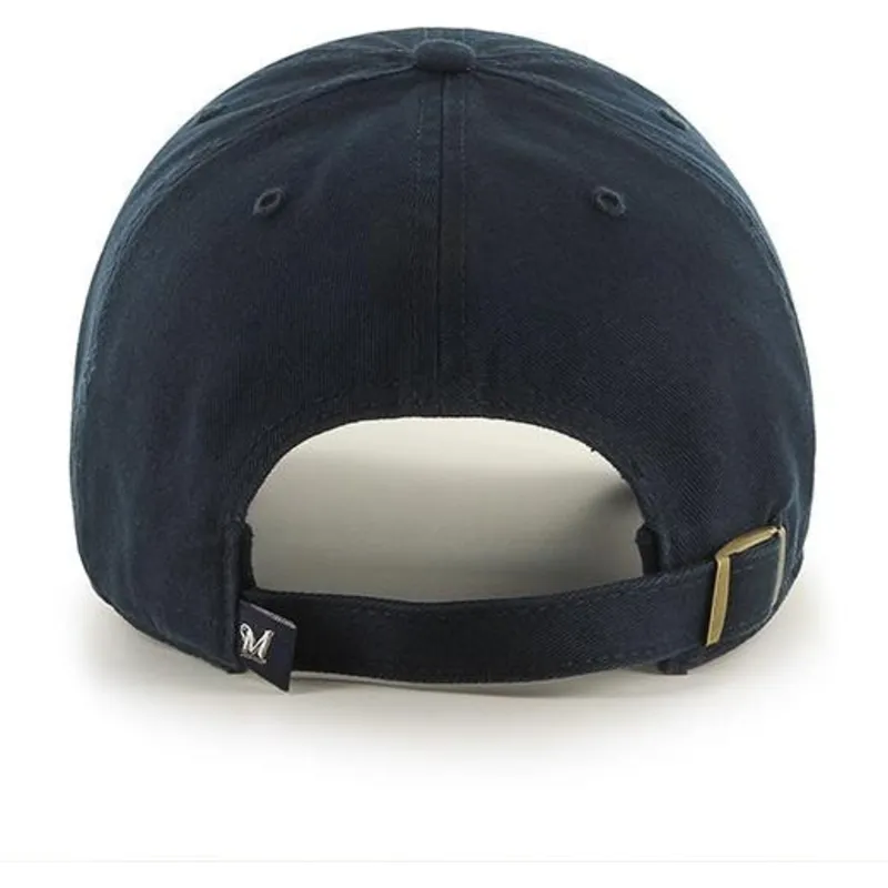 kasketter-buet-marinebla-justerbar-rem-fra-milwaukee-brewers-mlb-af-47-brand