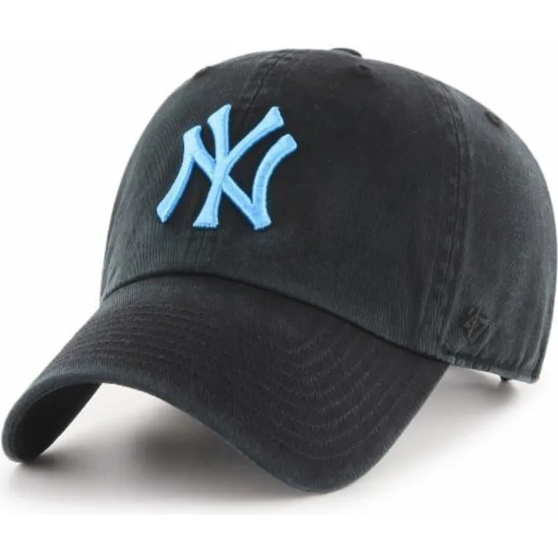 kasketter-buet-sort-justerbar-rem-fra-new-york-yankees-mlb-af-47-brand