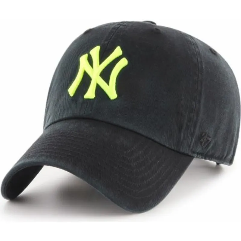 kasketter-buet-sort-justerbar-rem-fra-new-york-yankees-mlb-af-47-brand