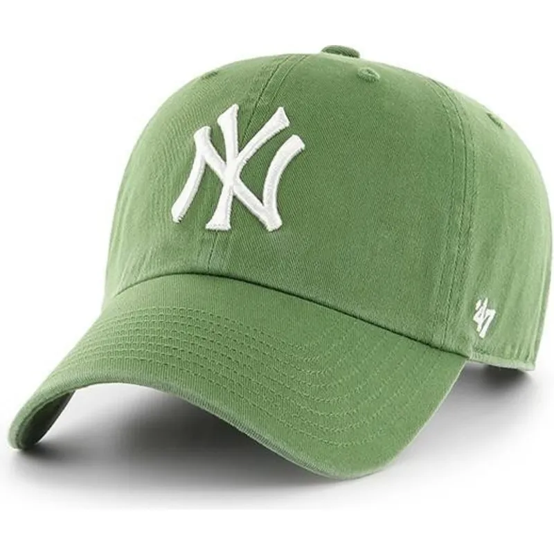 gron-bregne-buet-kasket-fra-new-york-yankees-mlb-clean-up-fra-47-brand