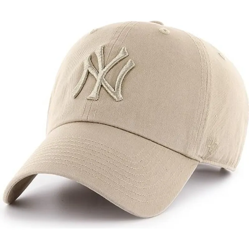 kasketter-buet-beige-justerbar-rem-caqui-caqui-fra-new-york-yankees-mlb-af-47-brand kasketter-buet-beige-justerbar-rem-caqui-caqui-fra-new-york-yankees-mlb-af-47-brand