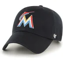 kasketter-buet-sort-justerbar-rem-fra-miami-marlins-mlb-af-47-brand