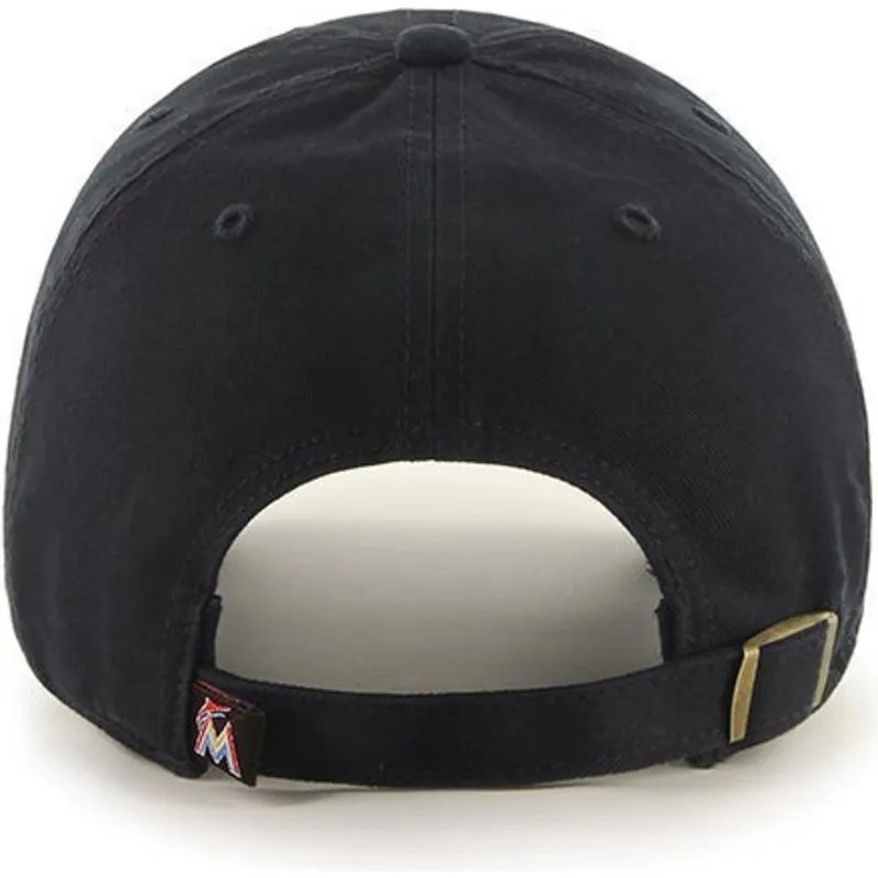 kasketter-buet-sort-justerbar-rem-fra-miami-marlins-mlb-af-47-brand