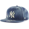 morkebla-cowboy-snapback-flad-kasket-new-york-yankees-mlb-captain-loughlin-fra-47-brand