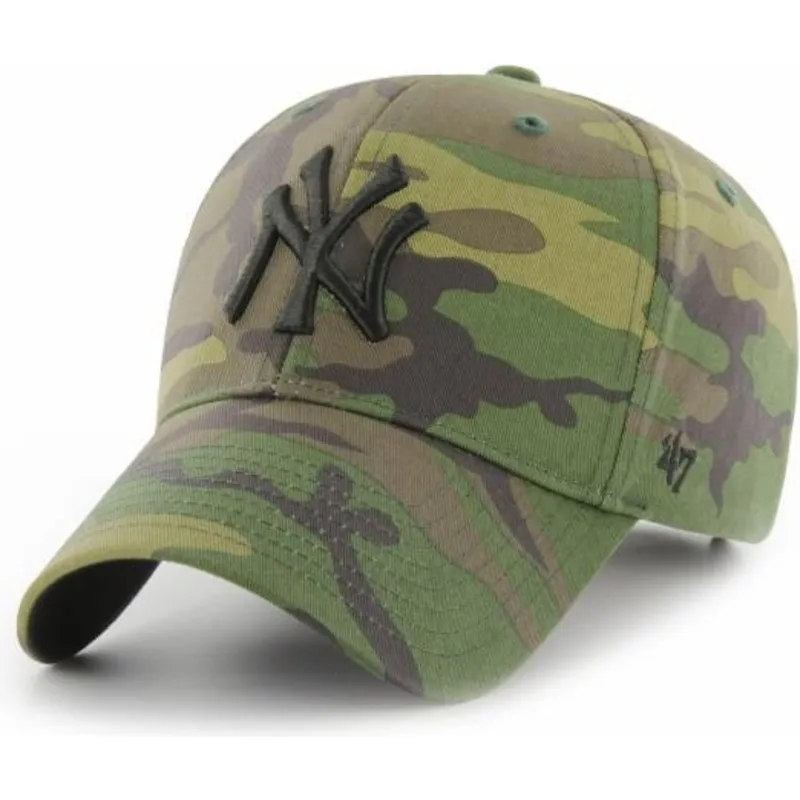 kasketter-buet-camouflage-justerbar-rem-negro-fra-new-york-yankees-mlb-af-47-brand
