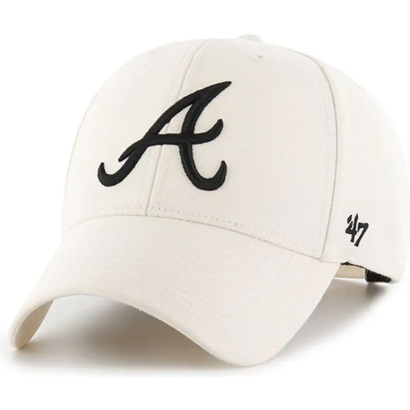 kasketter-buet-creme-snapback-fra-atlanta-braves-mlb-af-47-brand