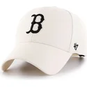 kasketter-buet-creme-snapback-fra-boston-red-sox-mlb-af-47-brand
