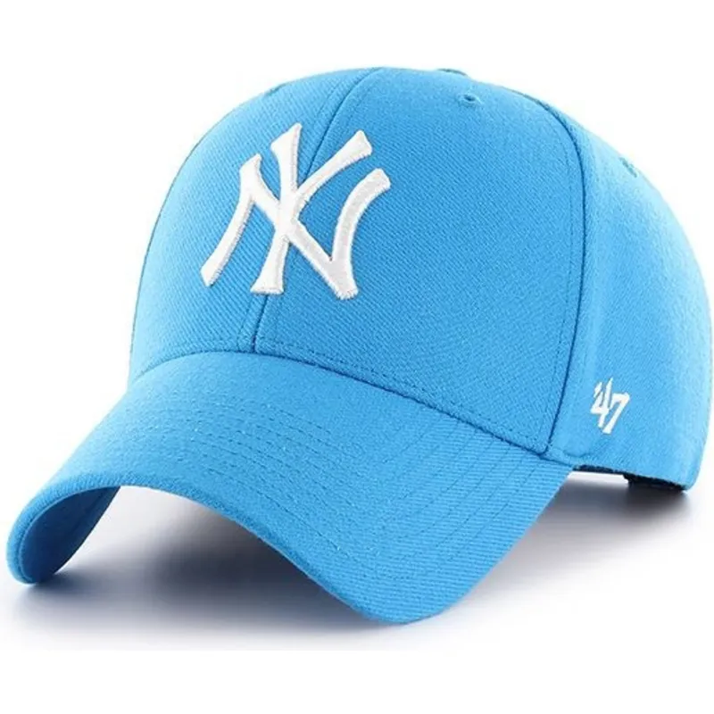 kasketter-buet-bla-snapback-glaciar-fra-new-york-yankees-mlb-af-47-brand