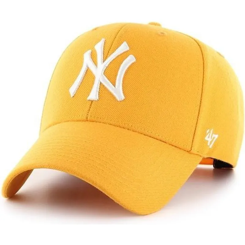 kasketter-buet-gul-snapback-oro-fra-new-york-yankees-mlb-af-47-brand