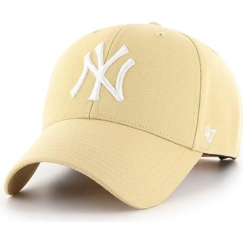 kasketter-buet-gul-snapback-oro-claro-fra-new-york-yankees-mlb-af-47-brand