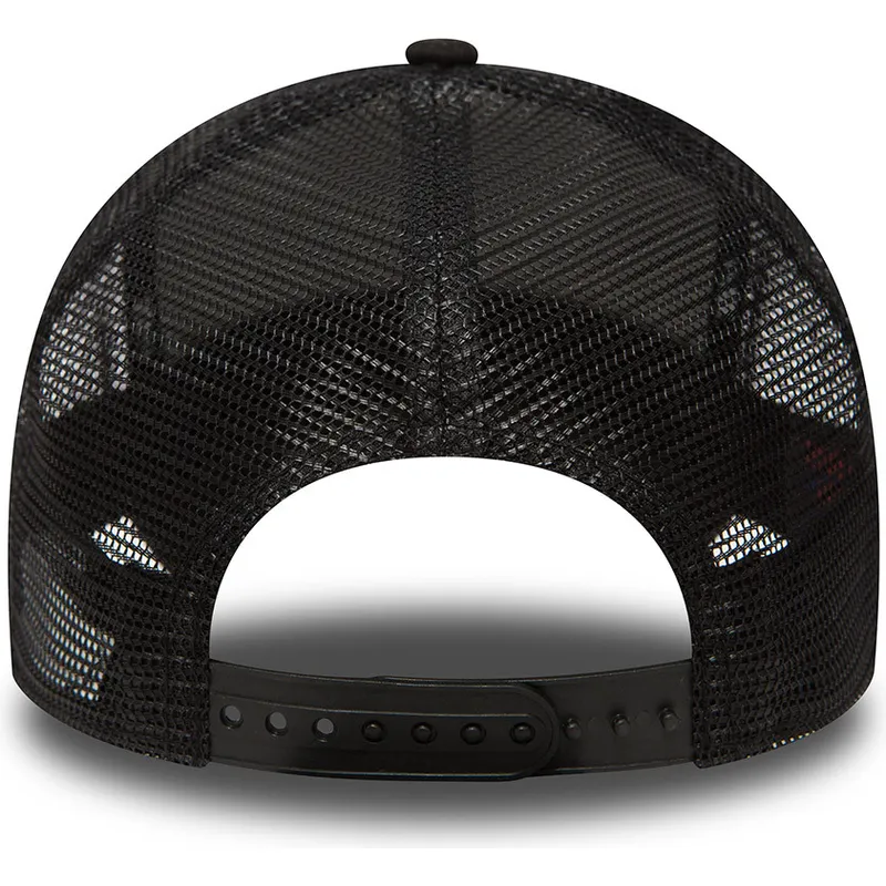 sort-trucker-kasket-med-sort-logo-clean-a-frame-fra-new-york-yankees-mlb-fra-new-era