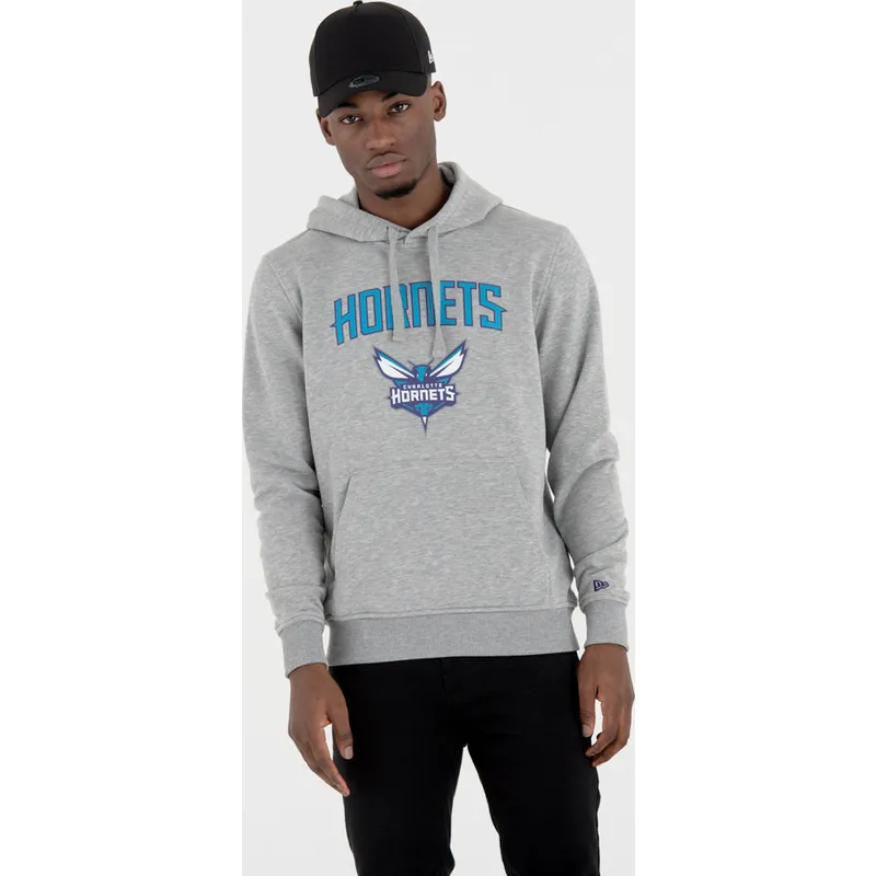 sweatshirt-med-haette-gra-pullover-hoody-fra-charlotte-hornets-nba-af-new-era sweatshirt-med-haette-gra-pullover-hoody-fra-charlotte-hornets-nba-af-new-era