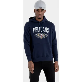 Marineblå hættetrøje Pullover Hoody fra New Orleans Pelicans NBA fra New Era