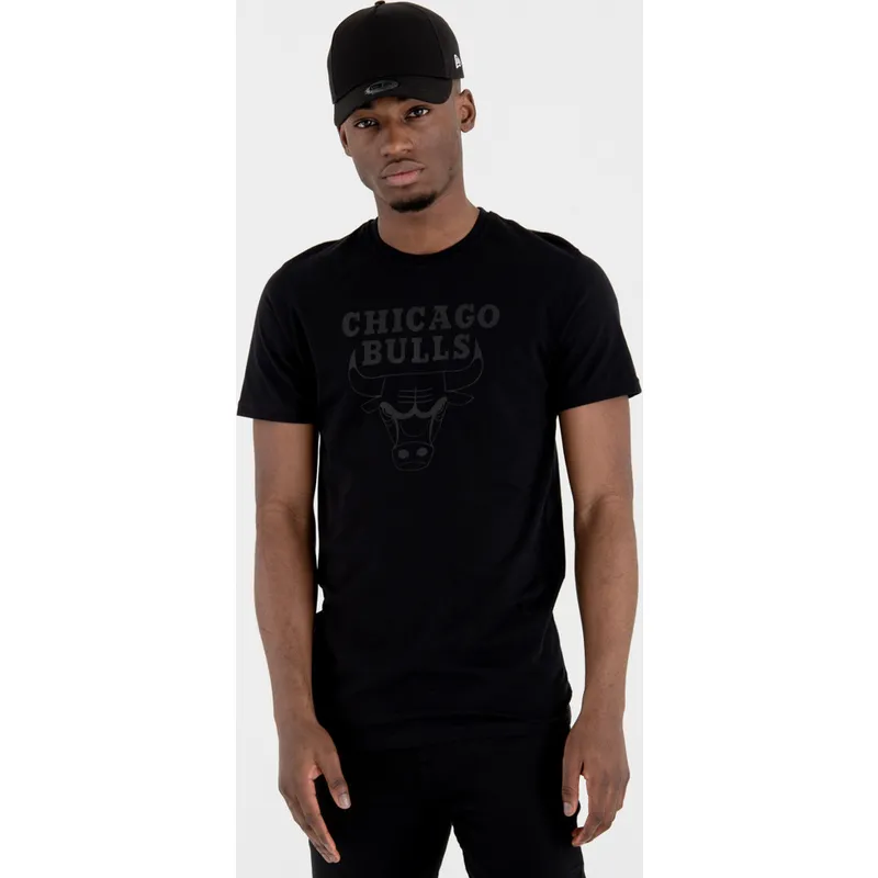 t-shirt-kort-aerme-sort-de-fra-chicago-bulls-nba-af-new-era