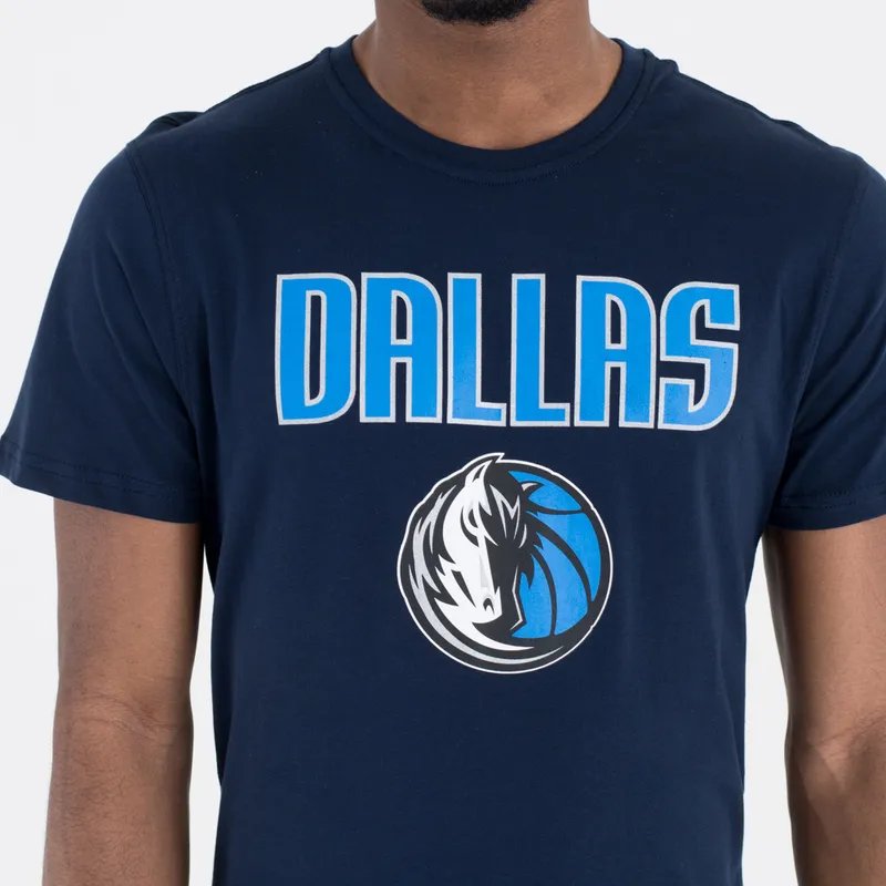 t-shirt-kort-aerme-marinebla-de-fra-dallas-mavericks-nba-af-new-era