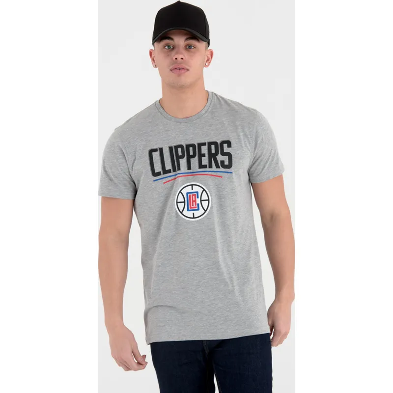 t-shirt-kort-aerme-gra-de-fra-los-angeles-clippers-nba-af-new-era