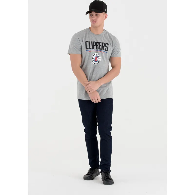 t-shirt-kort-aerme-gra-de-fra-los-angeles-clippers-nba-af-new-era