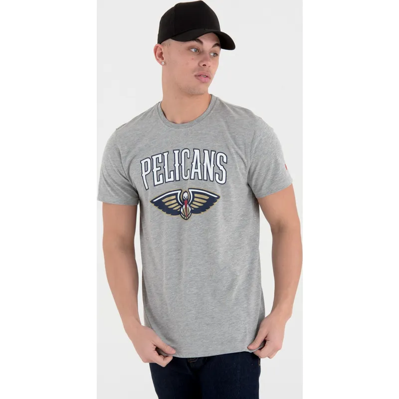 t-shirt-kort-aerme-gra-de-fra-new-orleans-pelicans-nba-af-new-era