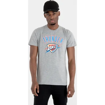 New Era Oklahoma City Thunder NBA Grey T-Shirt
