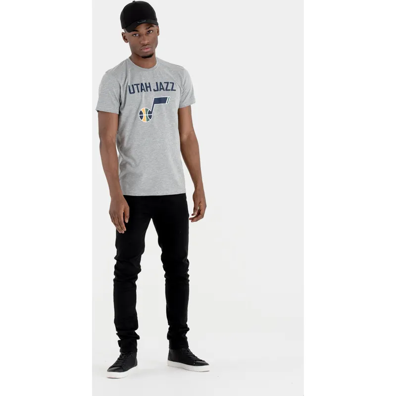 t-shirt-kort-aerme-gra-de-fra-utah-jazz-nba-af-new-era