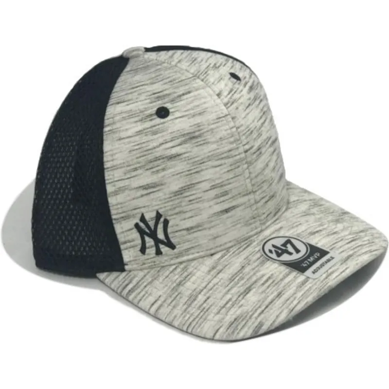 kasketter-buet-gra-snapback-jaspeado-fra-new-york-yankees-mlb-af-47-brand