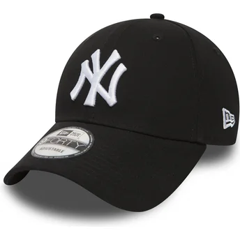 sort-justerbar-curved-kasket-9forty-essential-fra-new-york-yankees-mlb-fra-new-era
