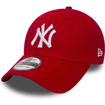 Rød buet kasket justerbar 39THIRTY Classic fra New York Yankees MLB fra New Era