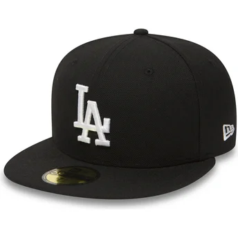 Sort fitted 59FIFTY Essential flad kasket fra Los Angeles Dodgers MLB fra New Era