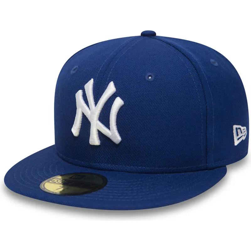 kasketter-flad-bla-tilpasset-59fifty-essential-fra-new-york-yankees-mlb-af-new-era