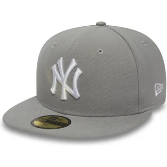 kasketter-flad-gra-tilpasset-59fifty-essential-fra-new-york-yankees-mlb-af-new-era