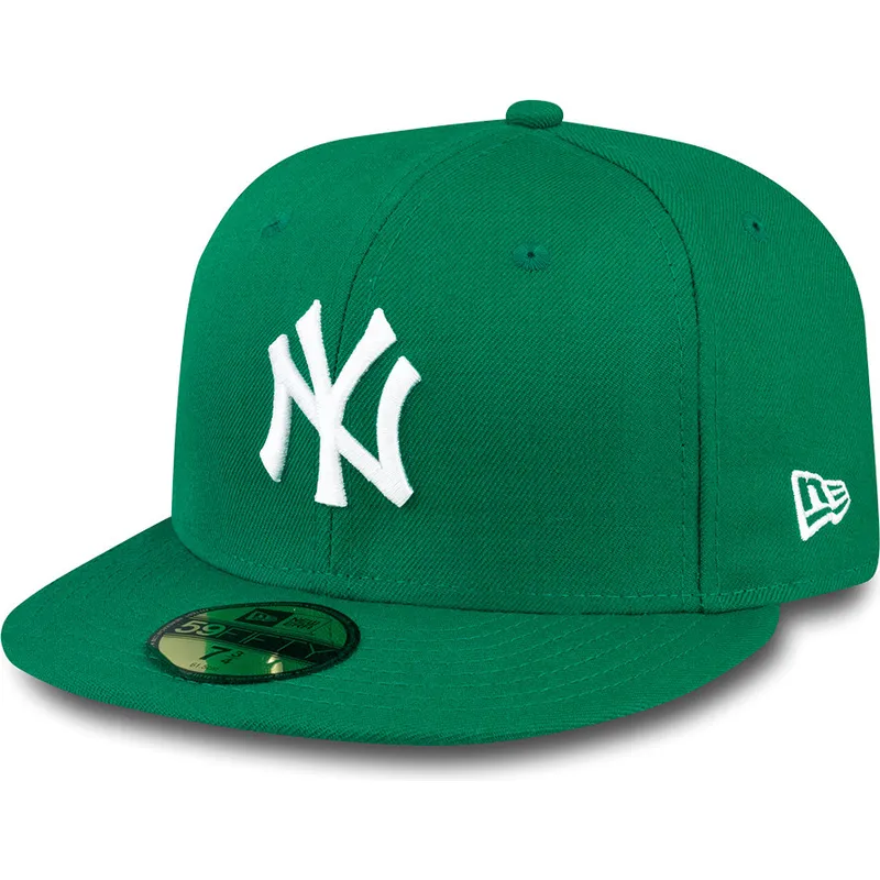 kasketter-flad-gron-tilpasset-59fifty-essential-fra-new-york-yankees-mlb-af-new-era
