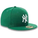 kasketter-flad-gron-tilpasset-59fifty-essential-fra-new-york-yankees-mlb-af-new-era