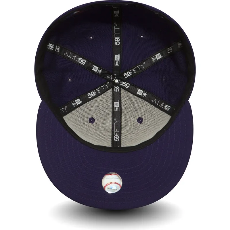 kasketter-flad-violet-tilpasset-59fifty-essential-fra-new-york-yankees-mlb-af-new-era