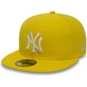 kasketter-flad-gul-tilpasset-59fifty-essential-fra-new-york-yankees-mlb-af-new-era
