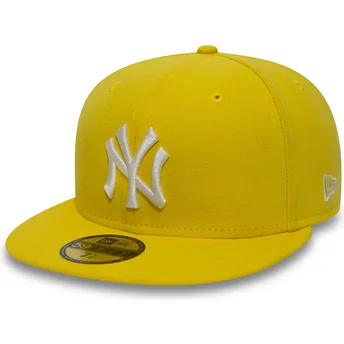 kasketter-flad-gul-tilpasset-59fifty-essential-fra-new-york-yankees-mlb-af-new-era